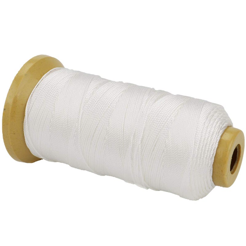 McFanBe 656 Feet Twisted Nylon Line Twine String Cord for Gardening Marking DIY Projects Crafting Masonry (White, 1mm-656 feet) - Image 2